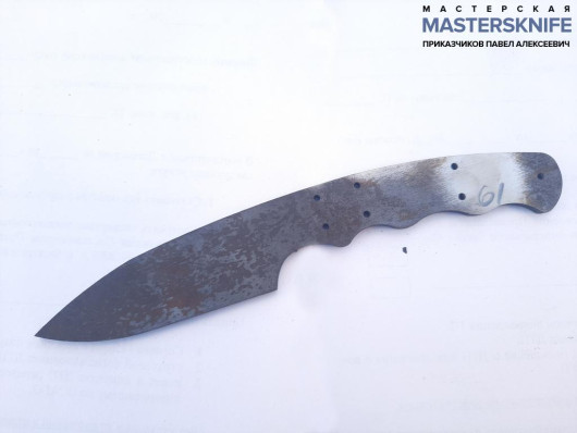 Бланк под цельнометаллический нож для ножа из стали D2 ( с закалкой )